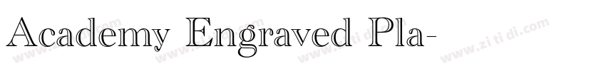 Academy Engraved Pla字体转换